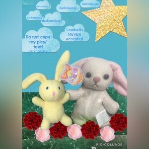 BNWT Disney Cuppy Bunnies Pair Plush(s) From Parent Trap